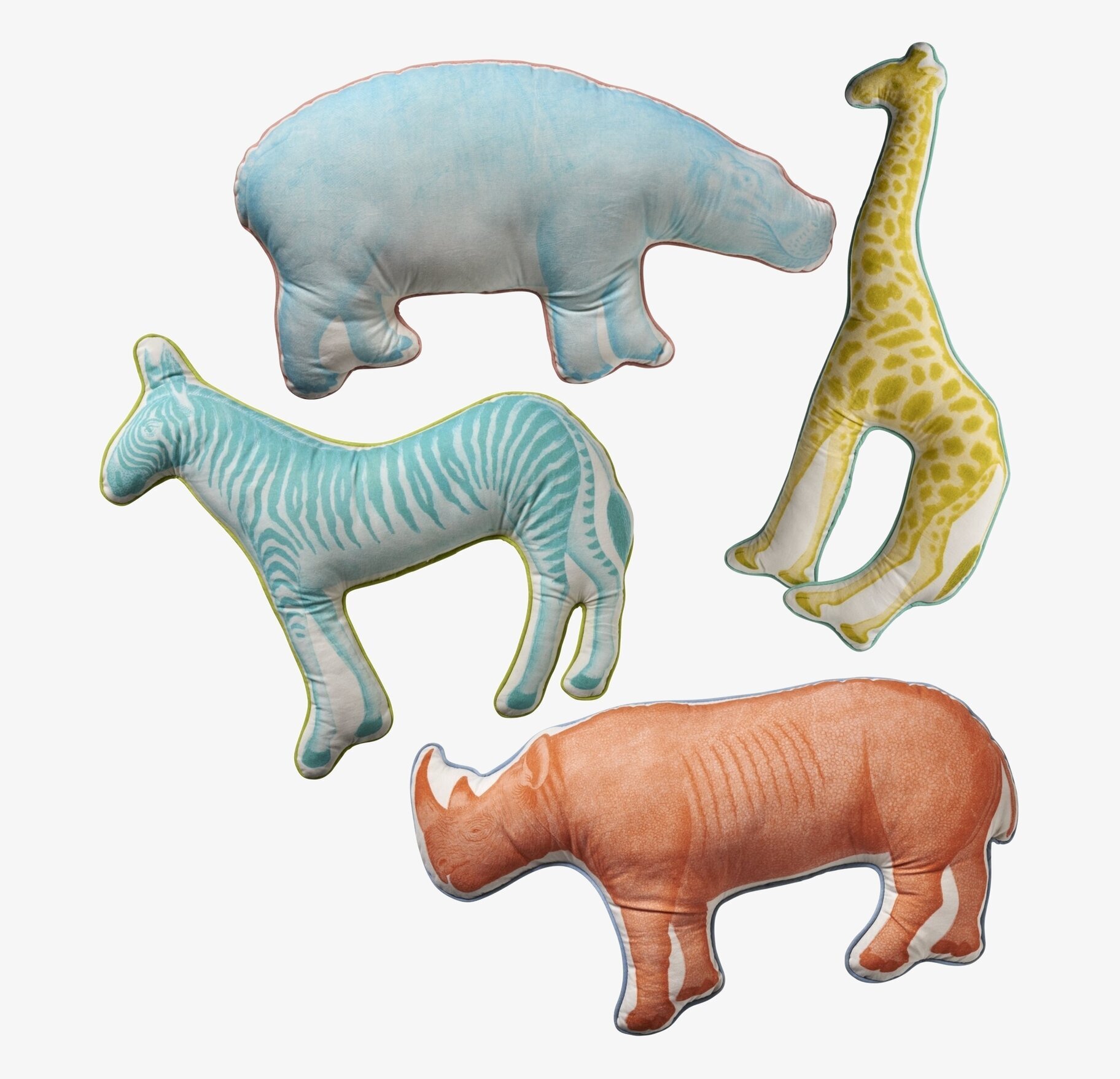 Foto av kuddar med djurmotiv för unik heminredning