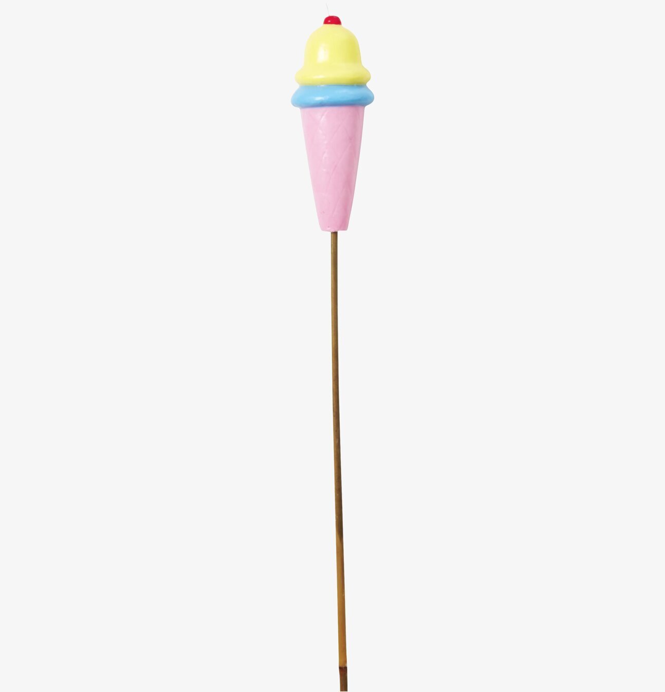 Trädgårdsljus Ice Cream från Rice i rosa, blått och gult
