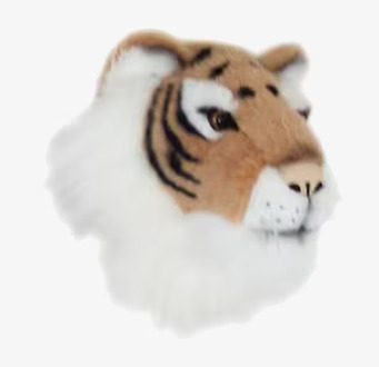 Bild av detaljrik och livfull väggdekoration tiger