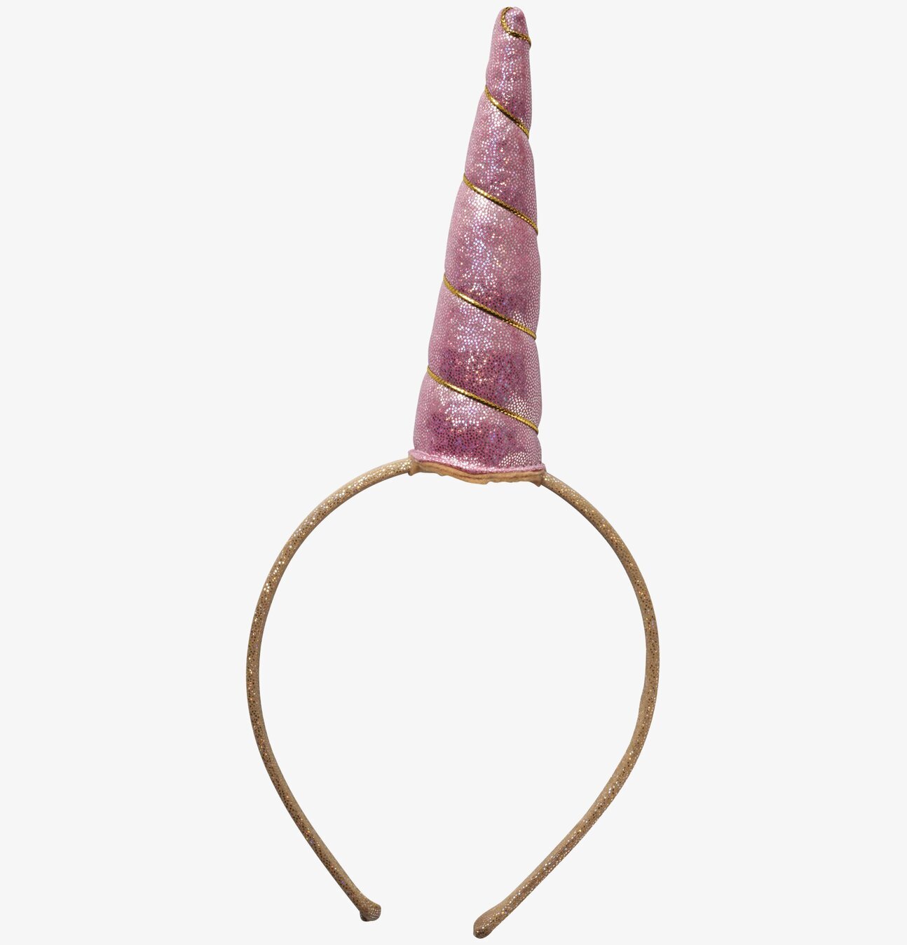 Diadem Enhörning Rosa från Rice med rosa horn och glitter
