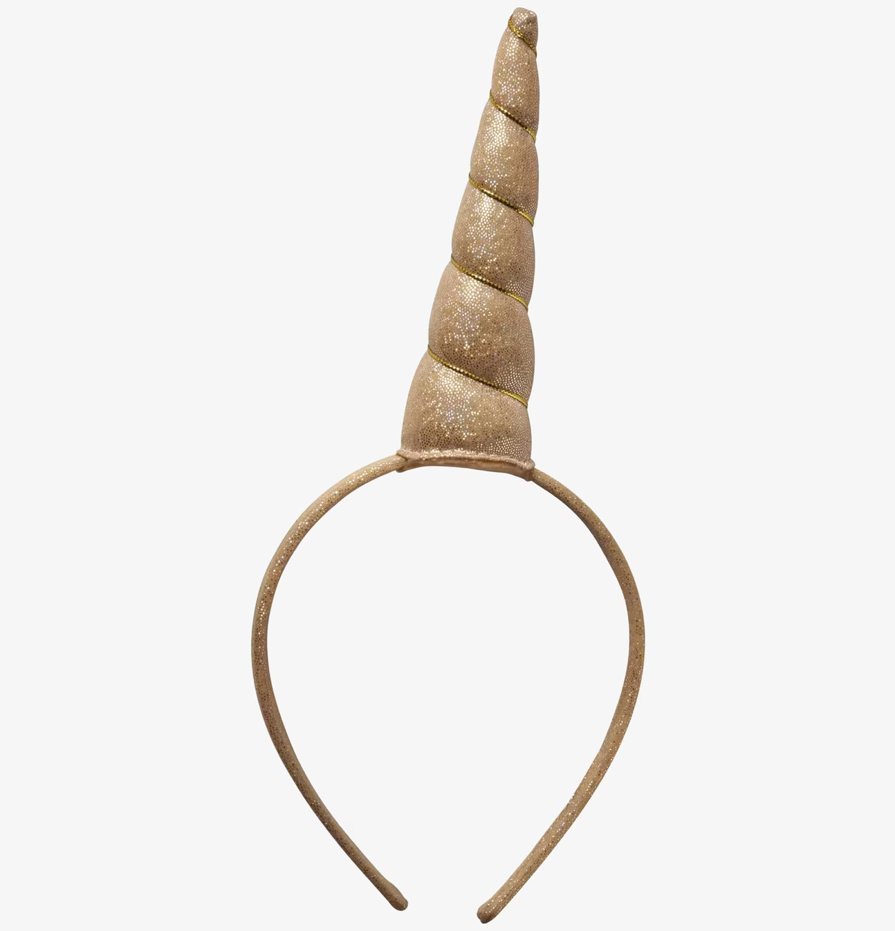 Bild av glittrande enhörningsdiadem i guld och magi