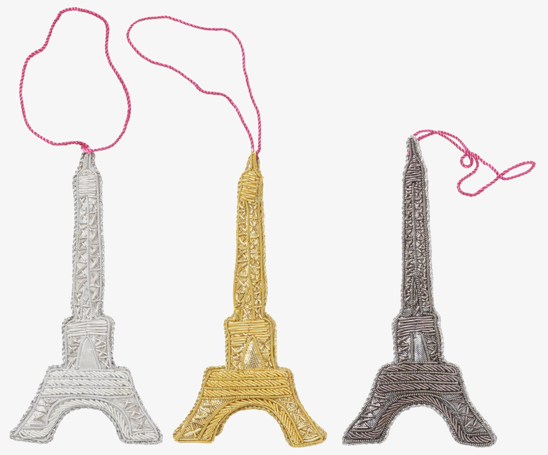 Bild av eleganta Eiffeltornsdekorationer för julen