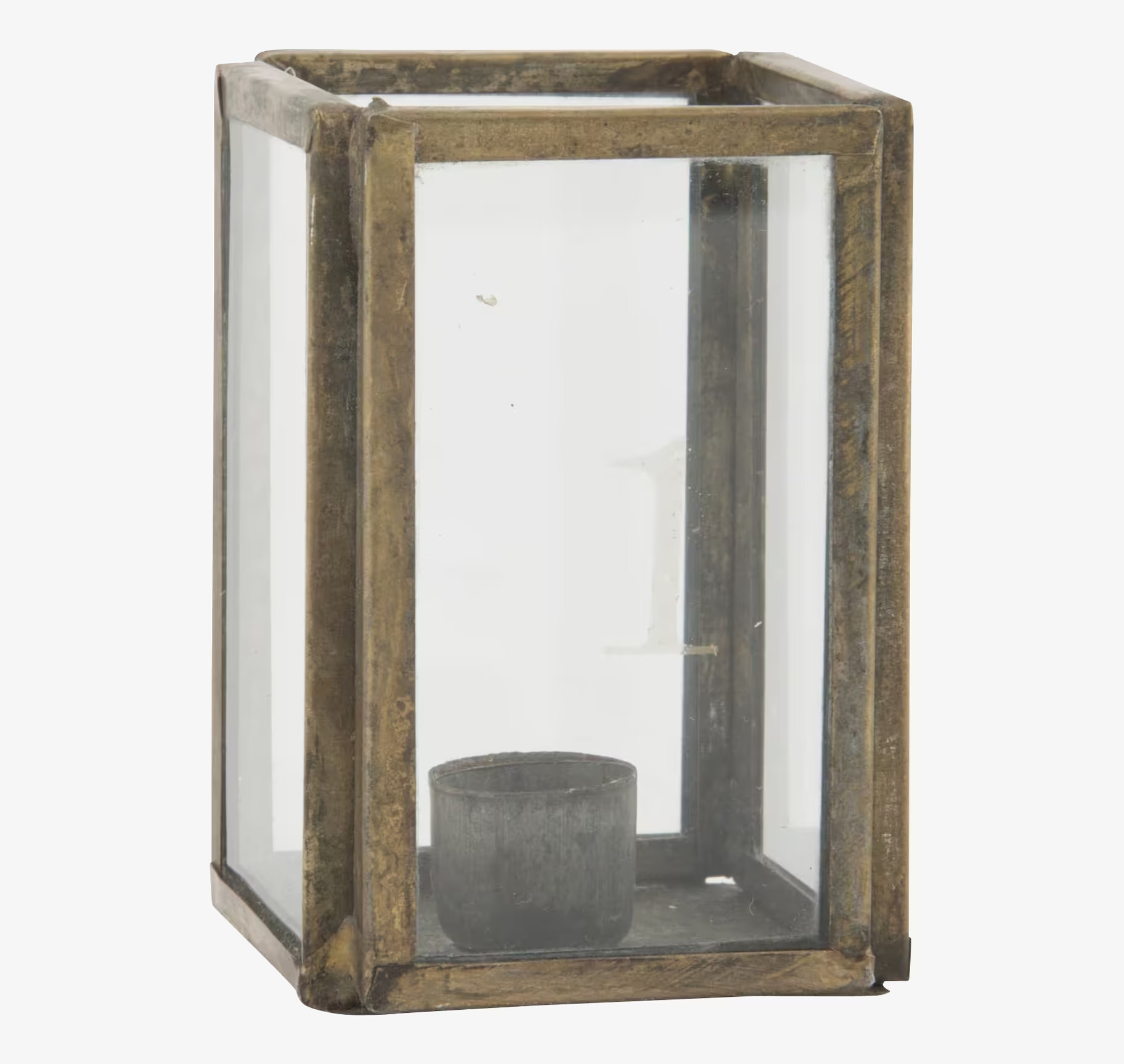 Adventsljusstake Mässing från IB Laursen med glasväggar