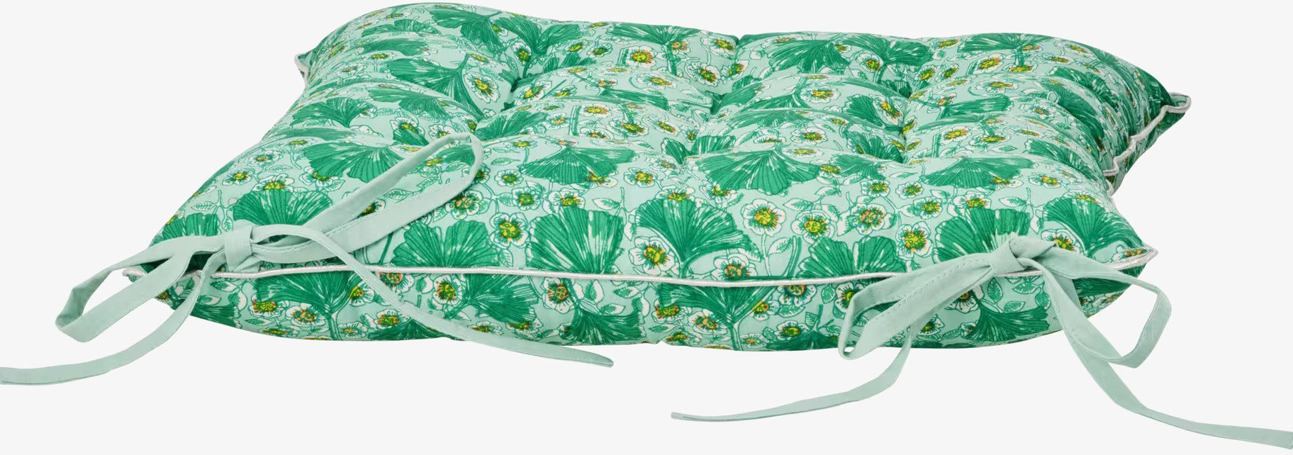 Sittdyna Leaves & Flowers från Rice med blommigt mönster