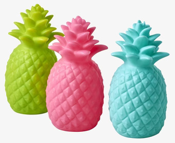 Bild av färgglada ananaslampor för livfull inredning