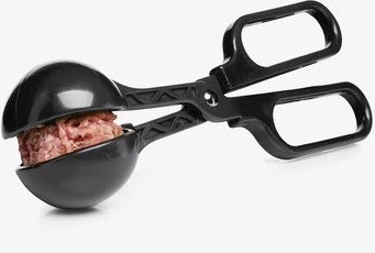 Bild av praktisk köttbulleformare i svart design