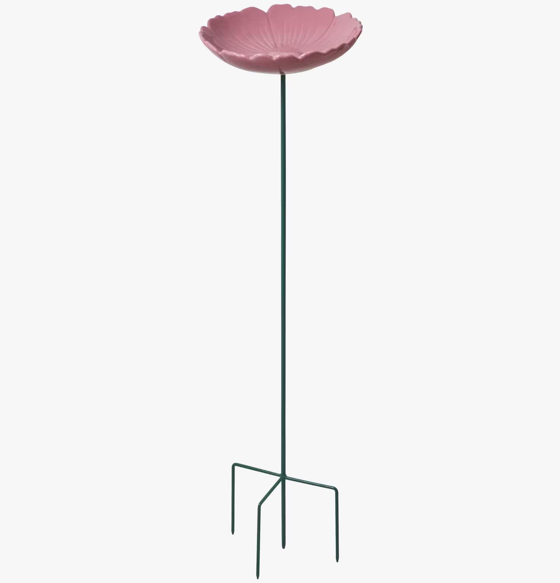 Fågelbad Keramik Rosa från Rice i keramik och metall