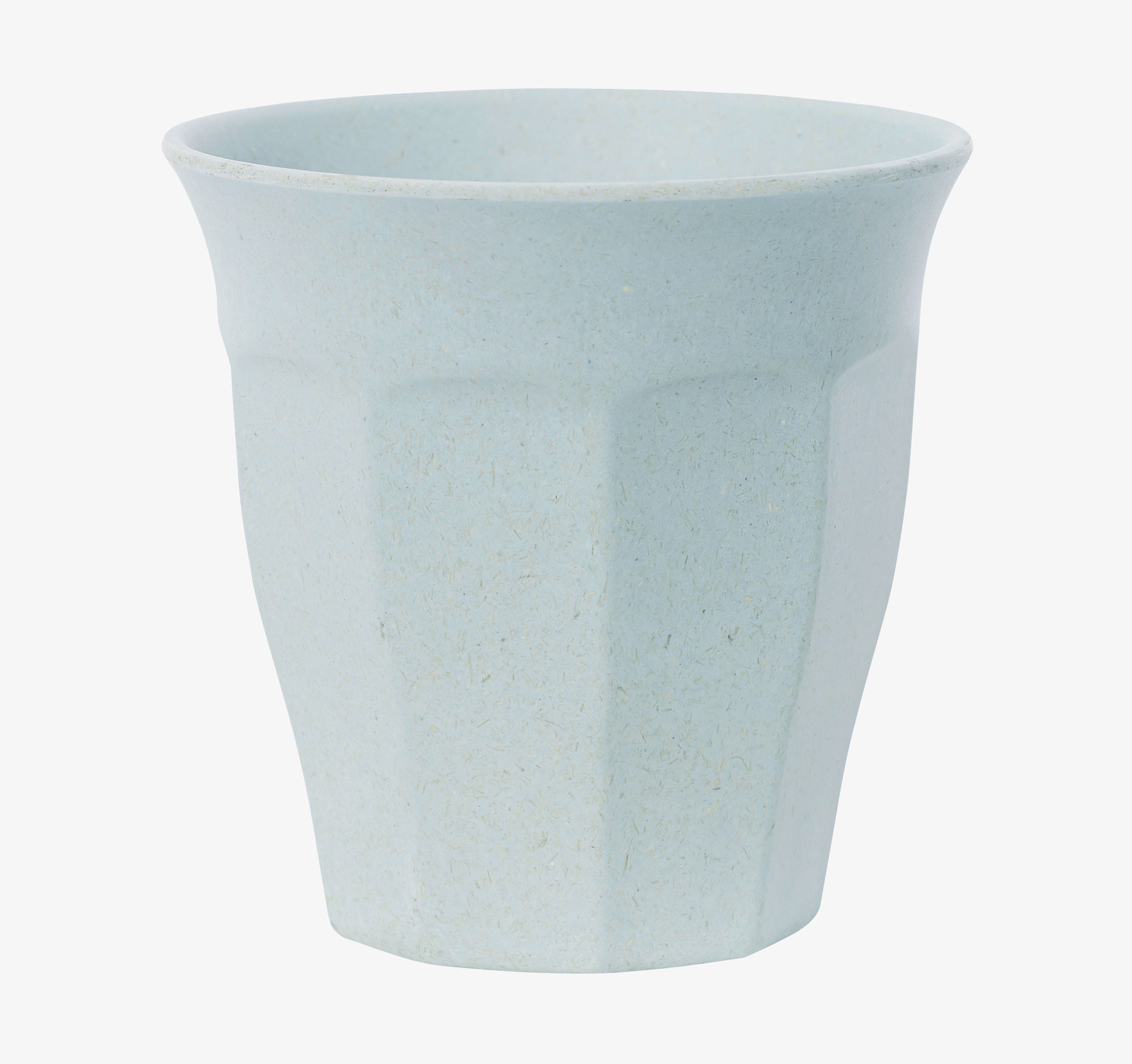 Bild av ljusblå mugg med matt yta och elegant design