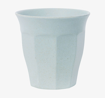 Bild av ljusblå mugg med matt yta och elegant design