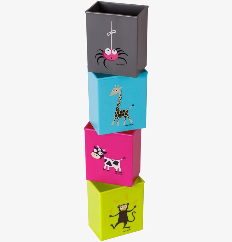 Bild: Färgglada tetrahållare med djurmotiv för hemmet