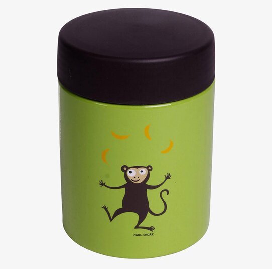 Mattermos Barn från Carl Oscar med ljusgrön färg och apa