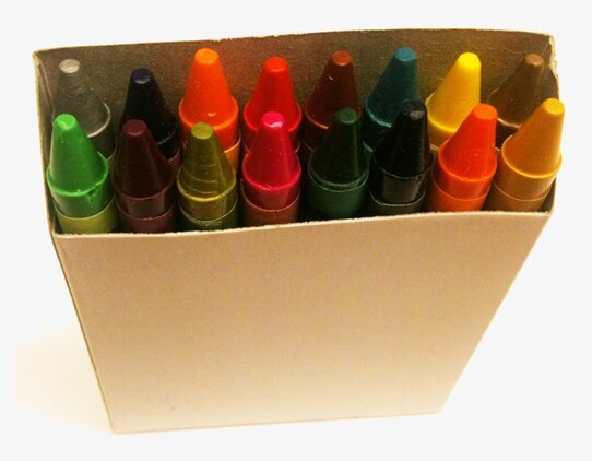 Färgkritor 16 st - Färguppsättning B från Reeves i kartong