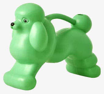 Bild av fantasifull grön vattenkanna formad som pudel