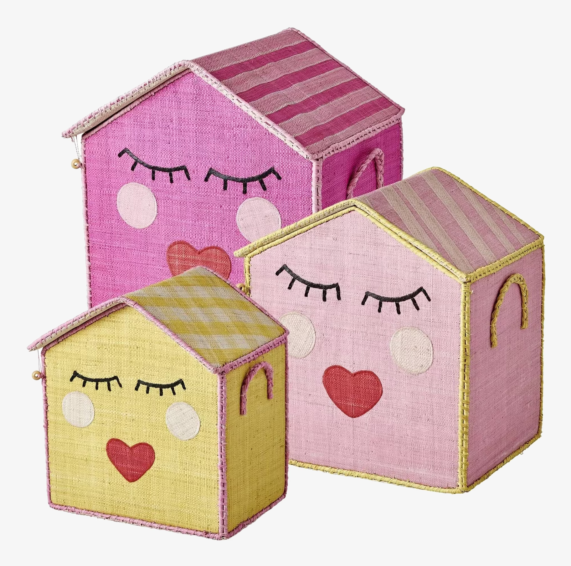 Förvaringskorg Sweet Face Large från Rice i olika färger