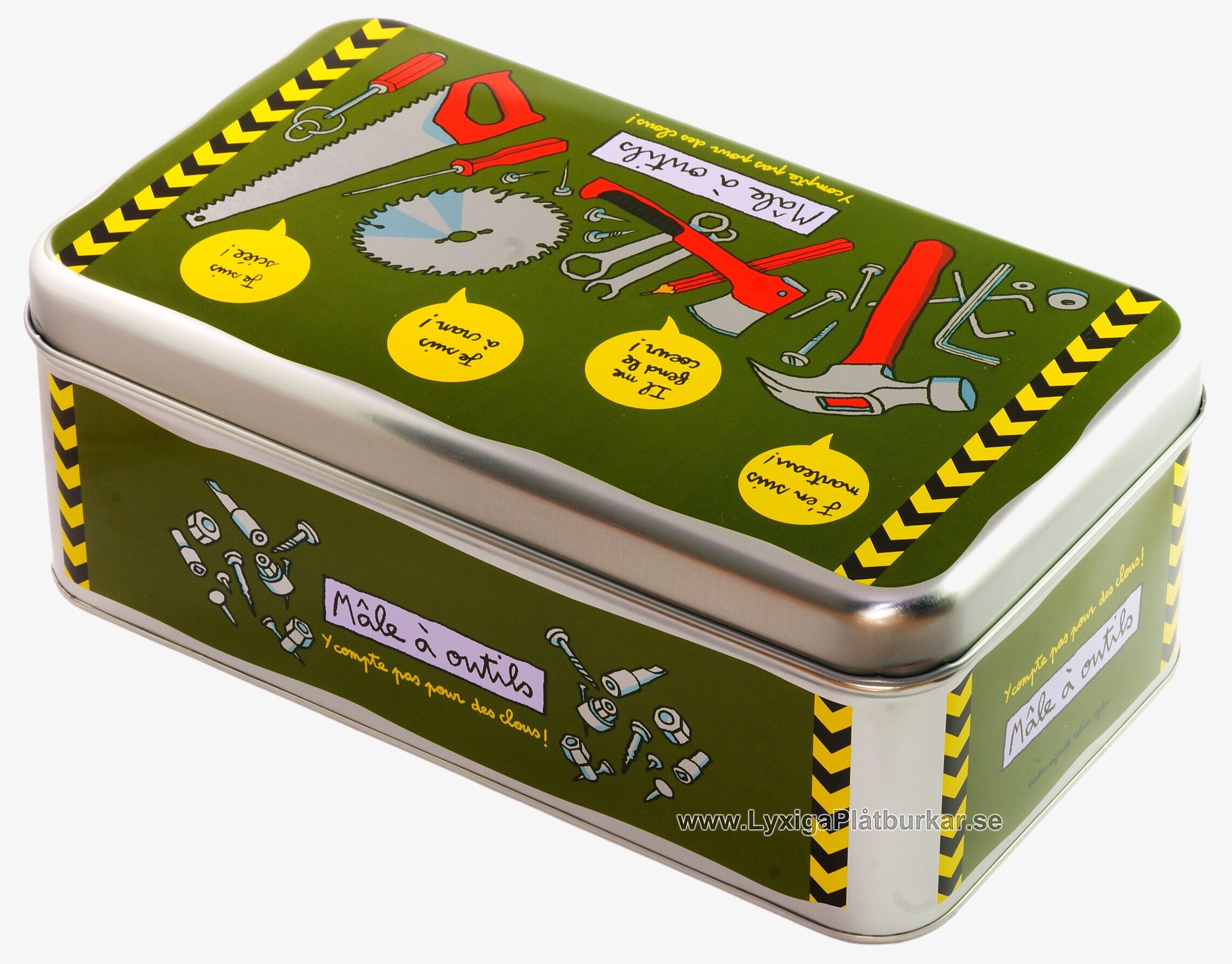 Plåtburk Verktygsset från Derriére la porte med grönt lock