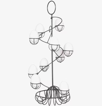 Bild av stilren och funktionell äggställning i metall