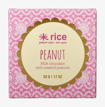 Bild av elegant chokladförpackning med jordnötter